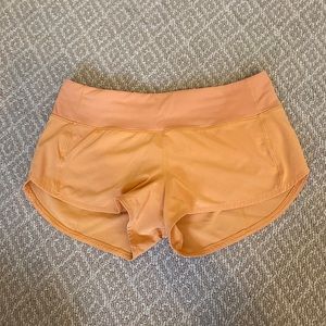Monarch Orange Lululemon Speed-up shorts size 4